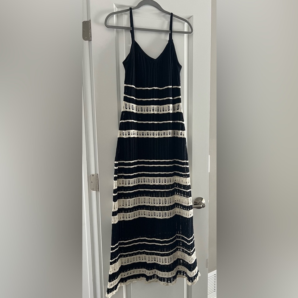 NWT Abercrombie & Fitch Crochet-Style Maxi Dress Size Medium - Picture 7 of 10